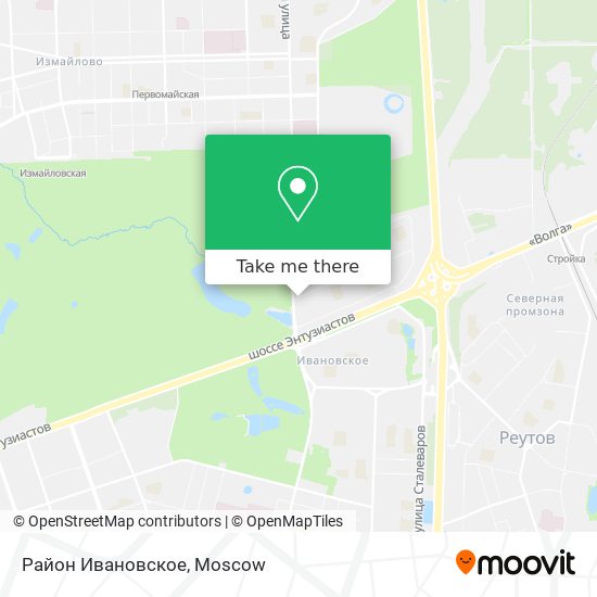 Район Ивановское map