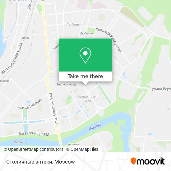 Столичные аптеки map