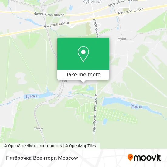 Пятёрочка-Военторг map