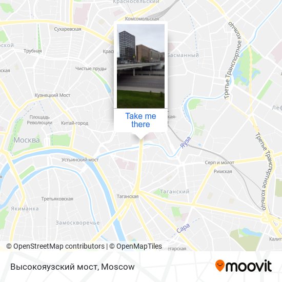 Высокояузский мост map