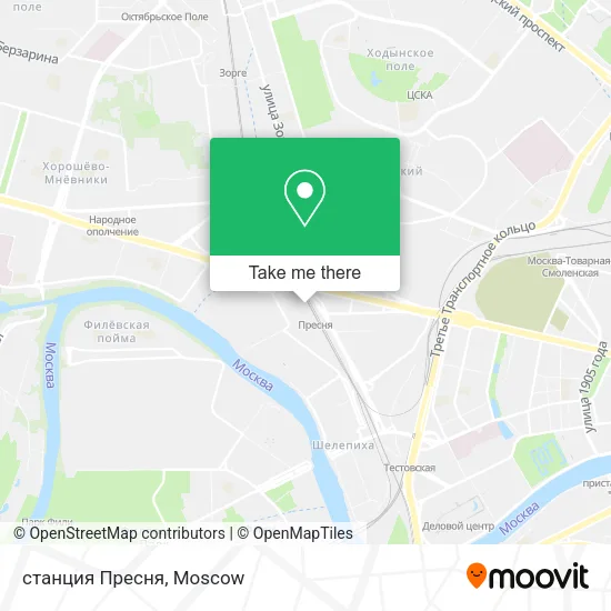 станция Пресня map