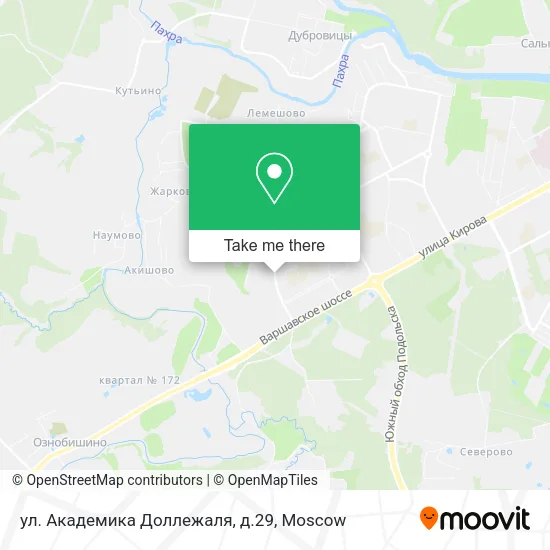 ул. Академика Доллежаля, д.29 map