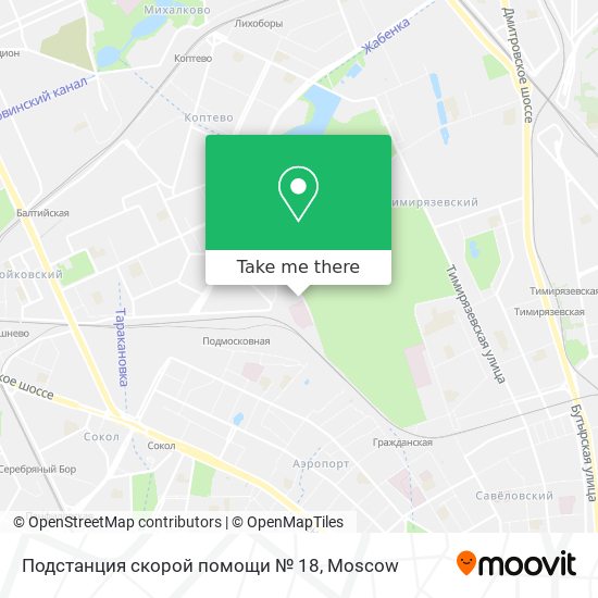Подстанция скорой помощи № 18 map