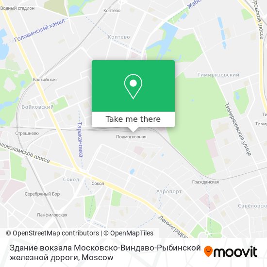 Здание вокзала Московско-Виндаво-Рыбинской железной дороги map