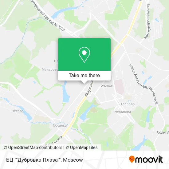 БЦ ""Дубровка Плаза"" map