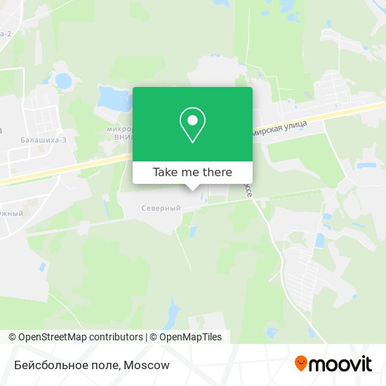 Бейсбольное поле map