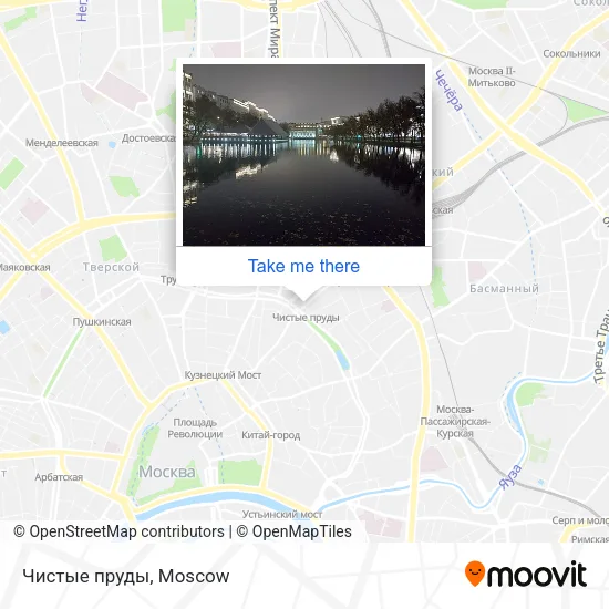 Чистые пруды map