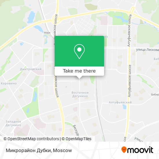 Микрорайон Дубки map