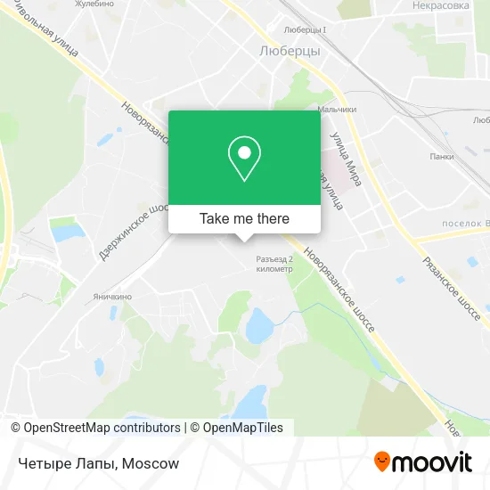 Четыре Лапы map