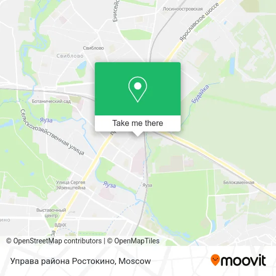 Управа района Ростокино map