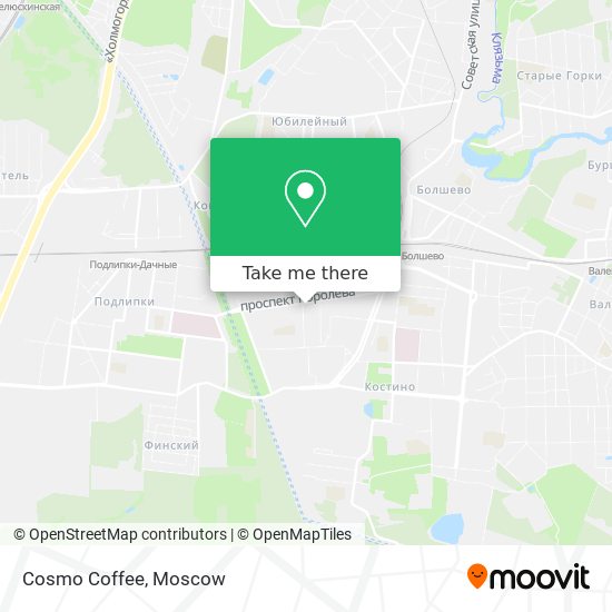 Cosmo Coffee map