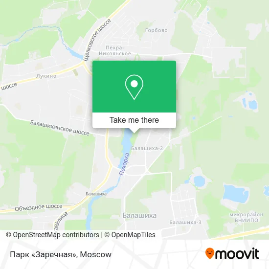 Парк «Заречная» map