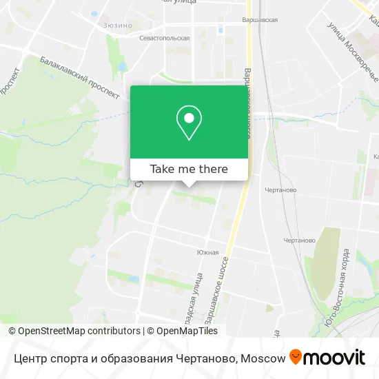 Центр спорта и образования Чертаново map