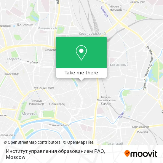 Институт управления образованием РАО map