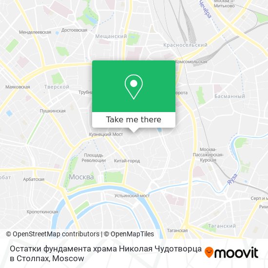 Остатки фундамента храма Николая Чудотворца в Столпах map