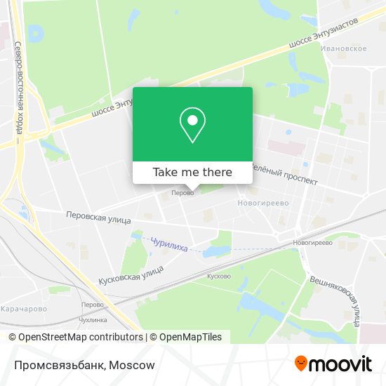 Промсвязьбанк map