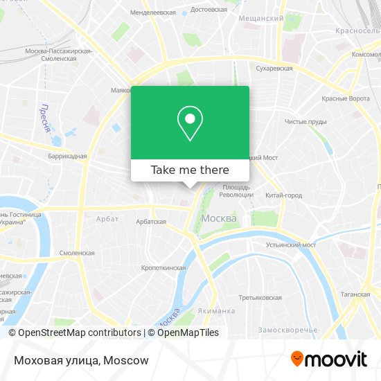 Моховая улица map