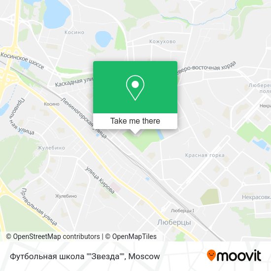 Футбольная школа ""Звезда"" map
