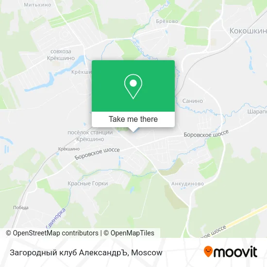 Загородный клуб АлександрЪ map