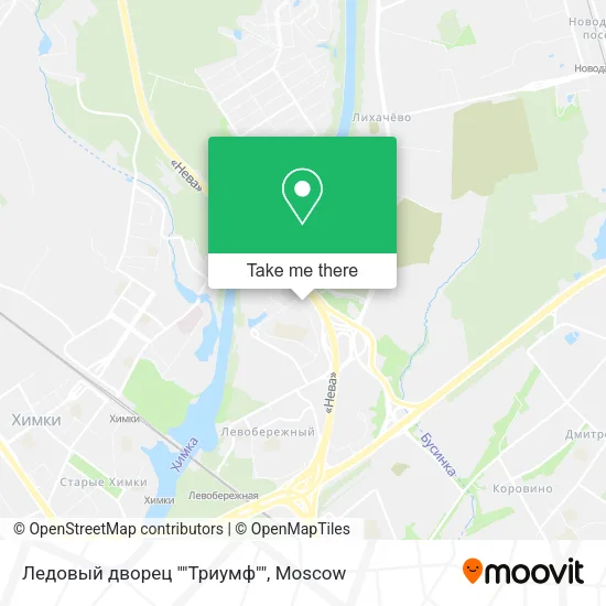 Ледовый дворец ""Триумф"" map