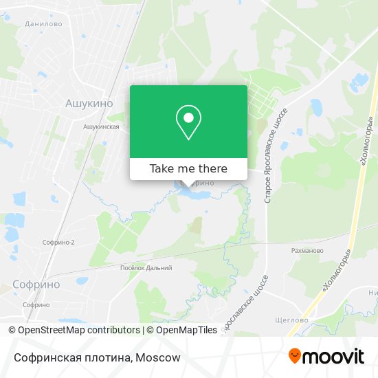 Софринская плотина map