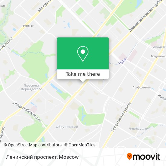 Ленинский проспект map