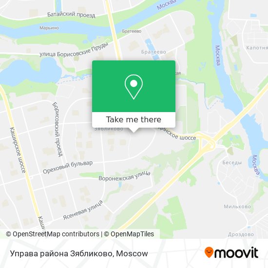 Управа района Зябликово map