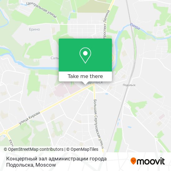 Концертный зал администрации города Подольска map