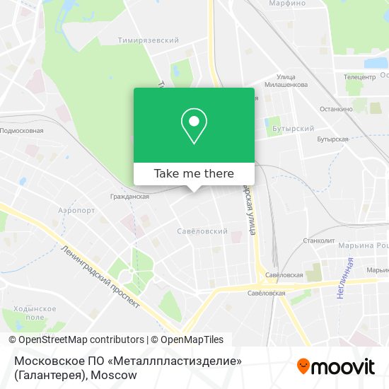 Московское ПО «Металлпластизделие» (Галантерея) map