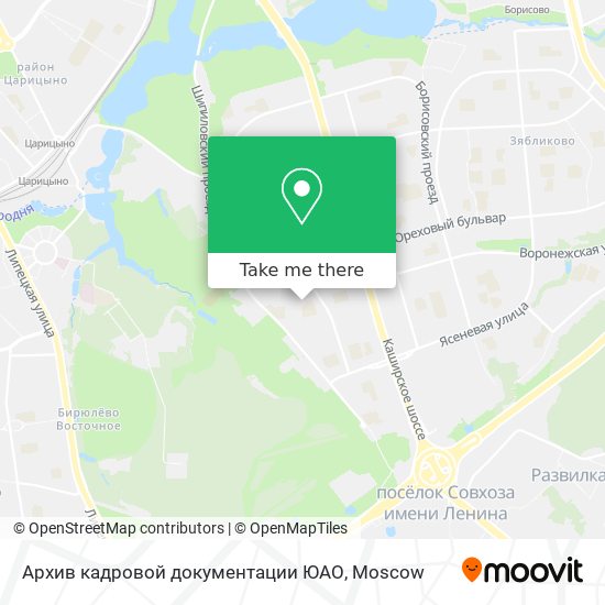 Архив кадровой документации ЮАО map