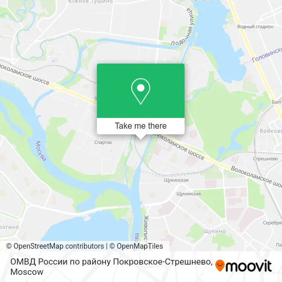 ОМВД России по району Покровское-Стрешнево map