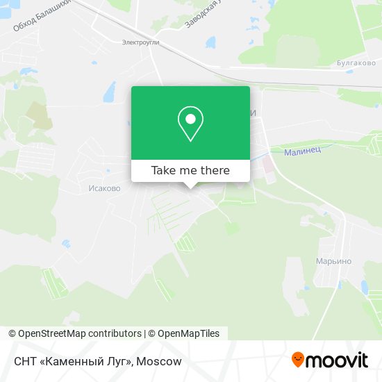 СНТ «Каменный Луг» map