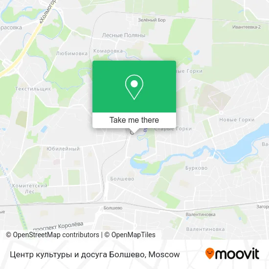 Центр культуры и досуга Болшево map