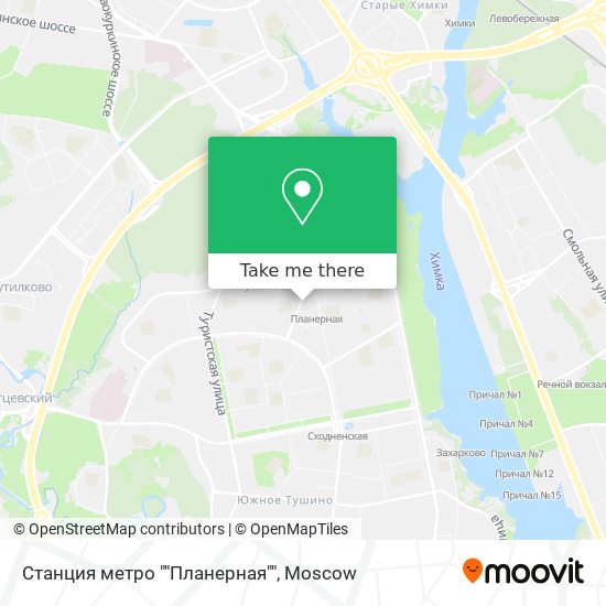 Станция метро ""Планерная"" map