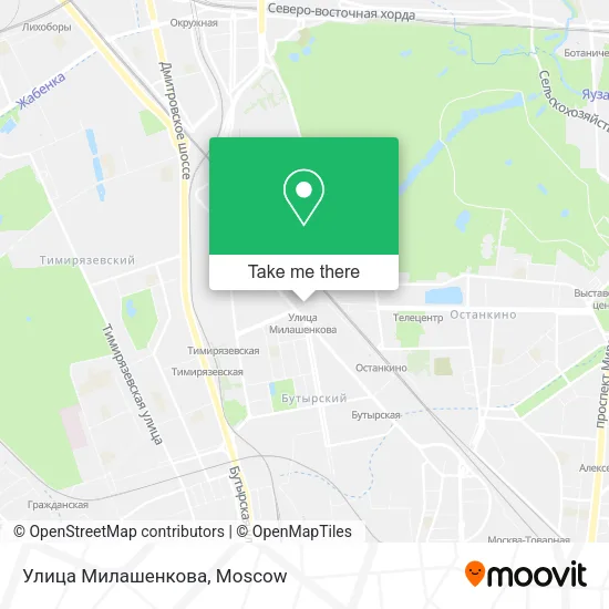 Улица Милашенкова map