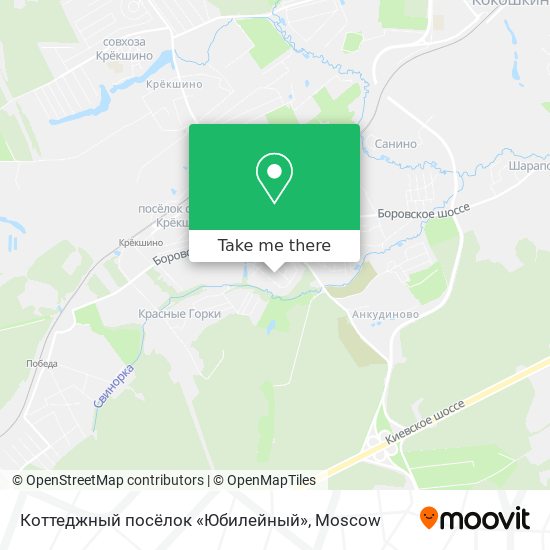 Коттеджный посёлок «Юбилейный» map