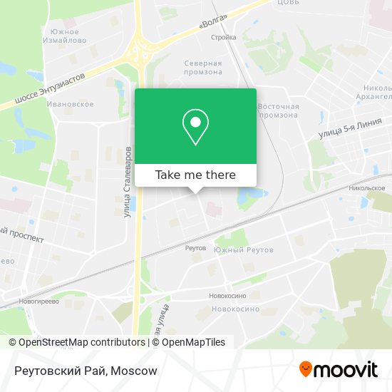 Реутовский Рай map