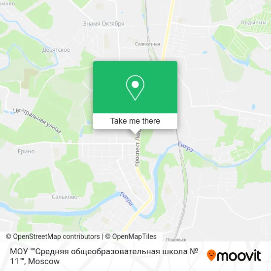 МОУ ""Средняя общеобразовательная школа № 11"" map