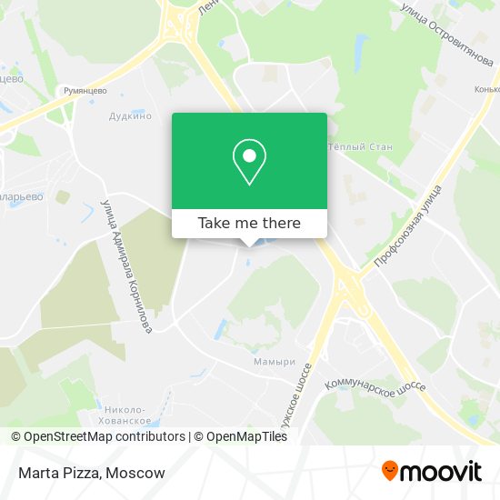 Marta Pizza map
