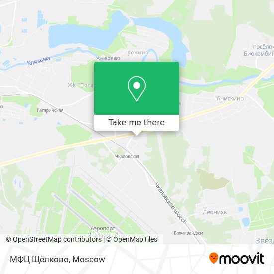МФЦ Щёлково map