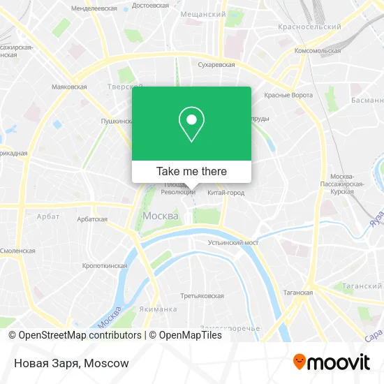 Новая Заря map