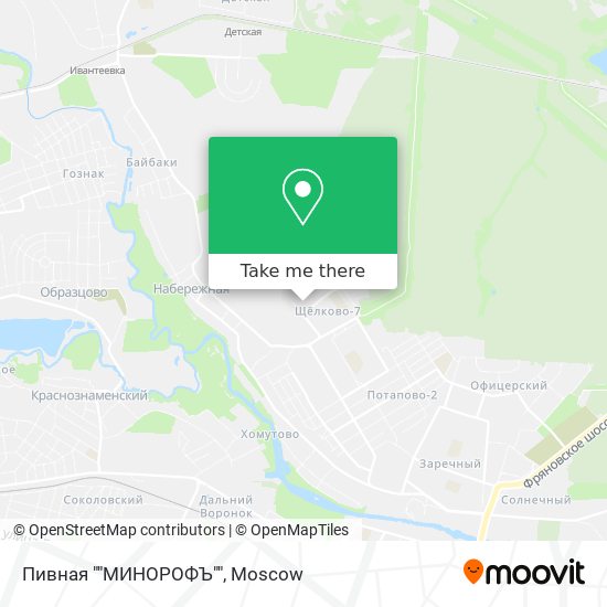Пивная ""МИНОРОФЪ"" map