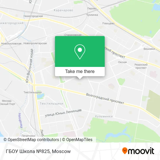 ГБОУ Школа №825 map
