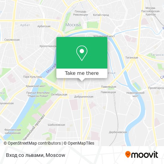 Вход со львами map