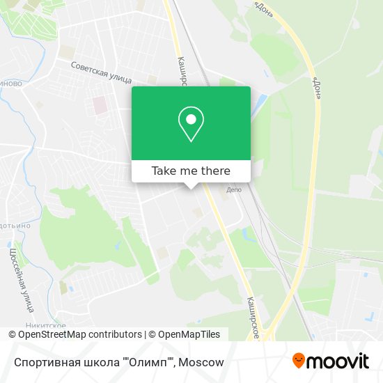Спортивная школа ""Олимп"" map