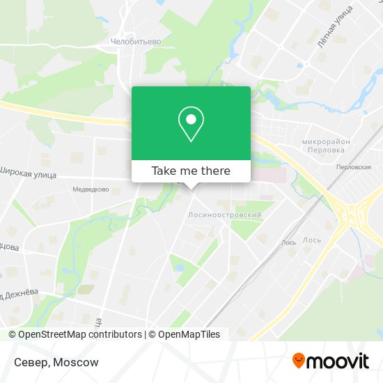 Север map