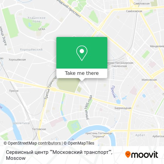 Сервисный центр ""Московский транспорт"" map
