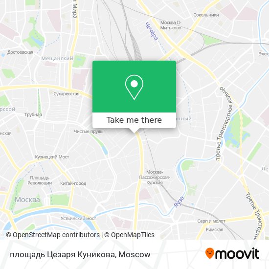 площадь Цезаря Куникова map