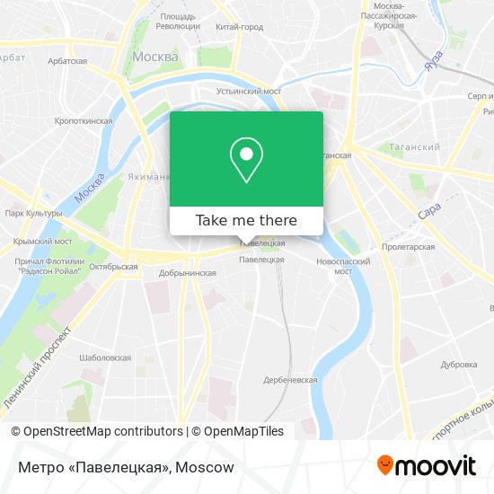 Метро «Павелецкая» map