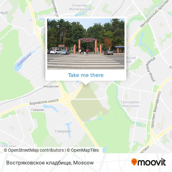 Востряковское кладбище map
